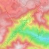 Mapa topográfico Le Roux, altitud, relieve