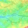 Mapa topográfico Mögglingen, altitud, relieve