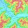Mapa topográfico Haslach im Kinzigtal, altitud, relieve