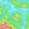 Mapa topográfico Vedia, altitud, relieve