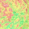 Mapa topográfico Xishuangbanna, altitud, relieve