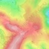 Mapa topográfico Untershausen, altitud, relieve