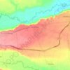 Mapa topográfico El Corozo, altitud, relieve