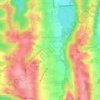 Mapa topográfico Sère-Rustaing, altitud, relieve