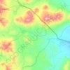 Mapa topográfico Río Isluga, altitud, relieve