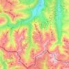 Mapa topográfico Saint-Lary-Soulan, altitud, relieve