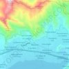 Mapa topográfico Parroquia Mariara, altitud, relieve