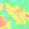 Mapa topográfico Wettin-Löbejün, altitud, relieve