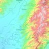 Mapa topográfico La Paz, altitud, relieve