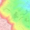 Mapa topográfico Laguna Pacajes, altitud, relieve