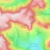 Mapa topográfico Saint-Pierre-la-Roche, altitud, relieve