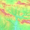 Mapa topográfico Las Peñas de Riglos, altitud, relieve