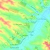 Mapa topográfico Boulaur, altitud, relieve