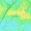 Mapa topográfico Mons-en-Barœul, altitud, relieve