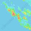Mapa topográfico Murter, altitud, relieve