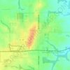 Mapa topográfico Griggsville, altitud, relieve