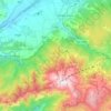 Mapa topográfico Alp, altitud, relieve