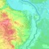 Mapa topográfico Neißemünde, altitud, relieve