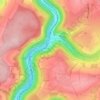 Mapa topográfico Auw an der Kyll, altitud, relieve