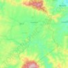 Mapa topográfico Guaimaca, altitud, relieve