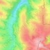 Mapa topográfico Hitte, altitud, relieve