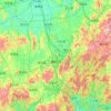 Mapa topográfico Chenzhou, altitud, relieve