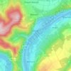 Mapa topográfico Kesten, altitud, relieve