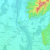 Mapa topográfico Breisach (Kernstadt), altitud, relieve