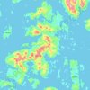 Mapa topográfico Isla Guardián Brito, altitud, relieve