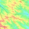 Mapa topográfico Monferran-Savès, altitud, relieve