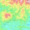 Mapa topográfico Departamento de Morazán, altitud, relieve