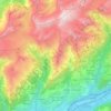 Mapa topográfico Savièse, altitud, relieve