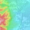 Mapa topográfico Forst an der Weinstraße, altitud, relieve