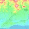 Mapa topográfico San Pedro Pochutla, altitud, relieve