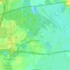 Mapa topográfico Genshagen, altitud, relieve