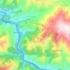 Mapa topográfico Bhumlichok, altitud, relieve