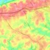Mapa topográfico Easttown Township, altitud, relieve