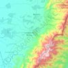 Mapa topográfico La Jagua de Ibirico, altitud, relieve