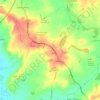 Mapa topográfico Twycross, altitud, relieve