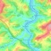 Mapa topográfico Rehweiler, altitud, relieve