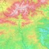 Mapa topográfico Ripollés, altitud, relieve