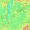 Mapa topográfico Mosela, altitud, relieve