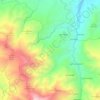 Mapa topográfico Parroquia La Petrólea, altitud, relieve