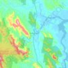 Mapa topográfico Coolongolook, altitud, relieve