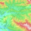 Mapa topográfico Valle de Valdelaguna, altitud, relieve