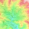 Mapa topográfico Sur, altitud, relieve