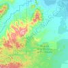 Mapa topográfico Río Plátano, altitud, relieve