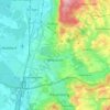 Mapa topográfico Wiesloch, altitud, relieve