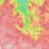 Mapa topográfico Triberg im Schwarzwald, altitud, relieve