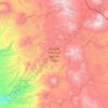 Mapa topográfico Parque Nacional Volcán Isluga, altitud, relieve